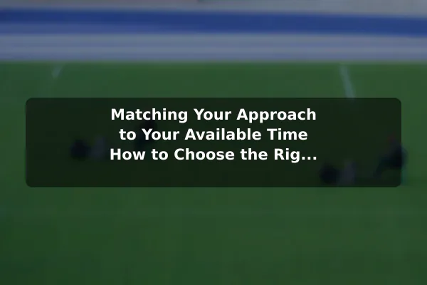 Matching Your Approach to Your Available Time How to Choose the Right Approach to Lawn Care Plant for Your Goals