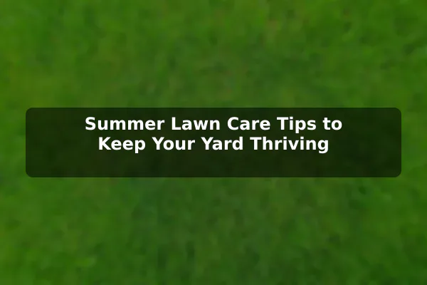 Summer Lawn Care Tips to Keep Your Yard Thriving