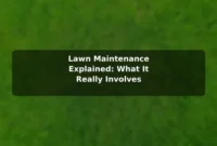 Lawn Maintenance Explained: What It Really Involves