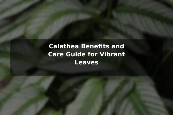 Calathea Benefits and Care Guide for Vibrant Leaves